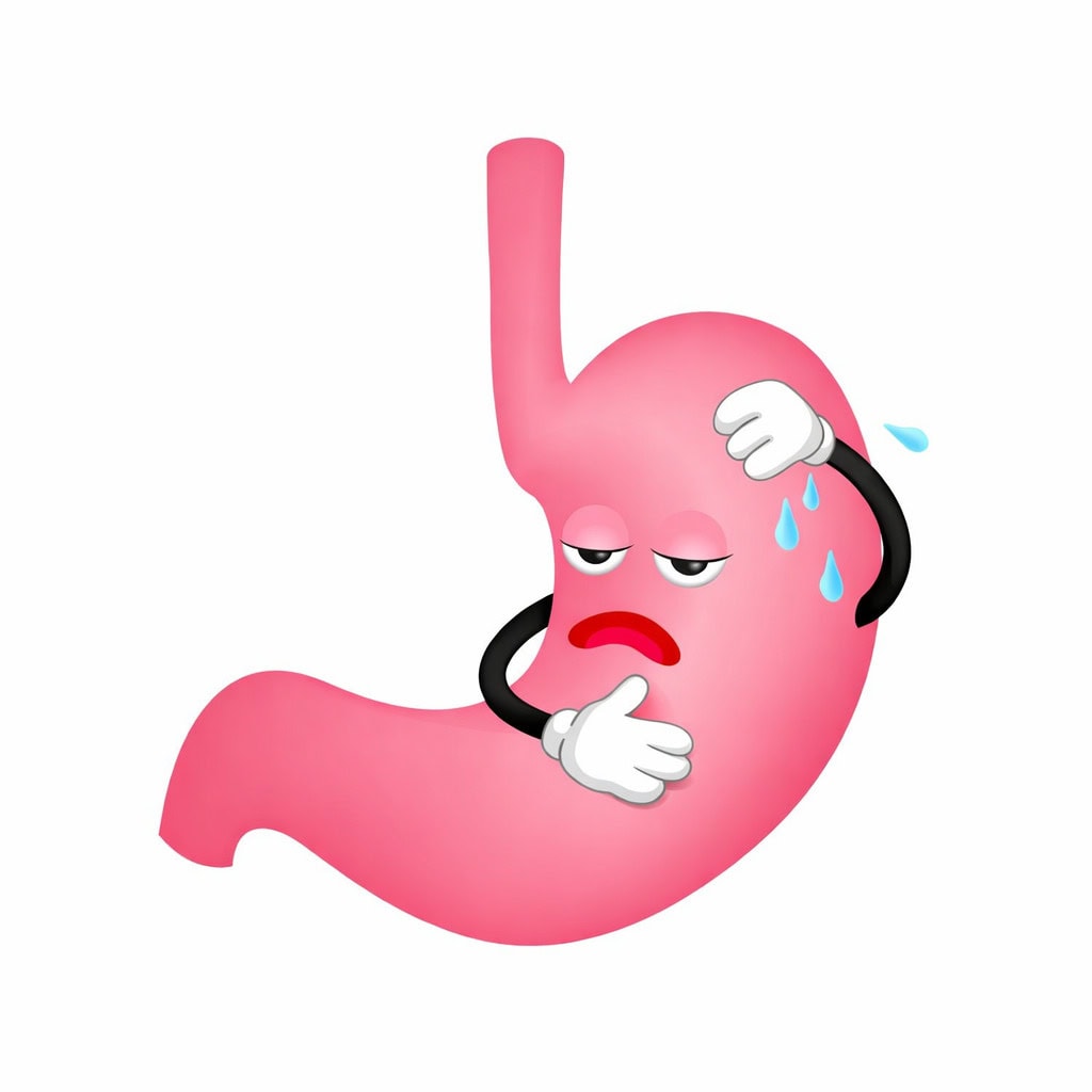 東京都豊島区大塚おなかとおしりのクリニック 東京大塚の胃もたれイラスト