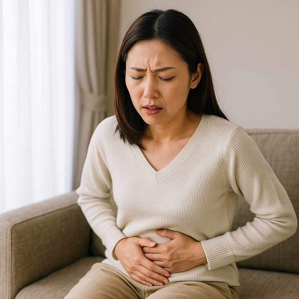 大腸憩室炎 左下腹部痛 症状のイメージ写真