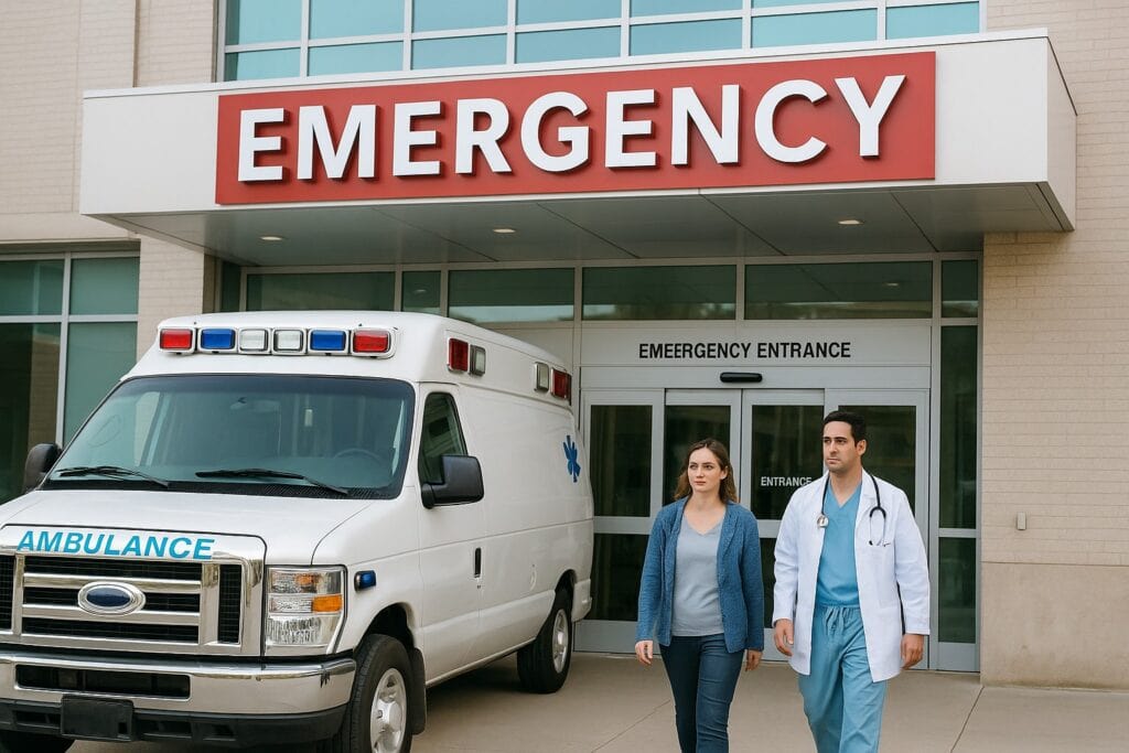 大腸憩室炎　救急外来イメージ画像