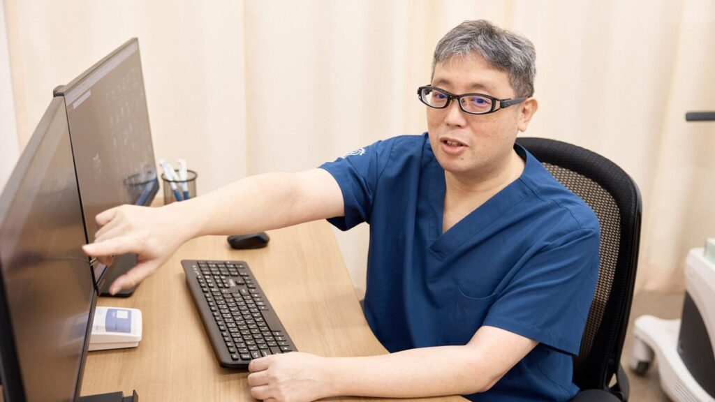 東京都豊島区おなかとおしりのクリニック 東京大塚の診察風景