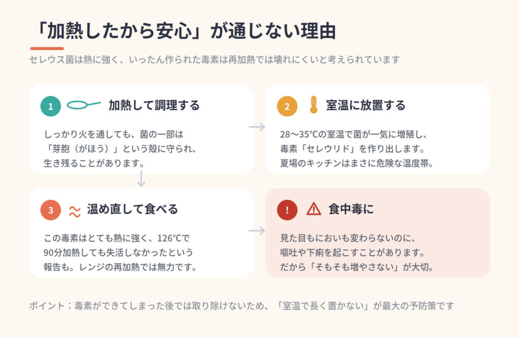 東京都豊島区大塚おなかとおしりのクリニック 東京大塚のセレウス菌の過熱について